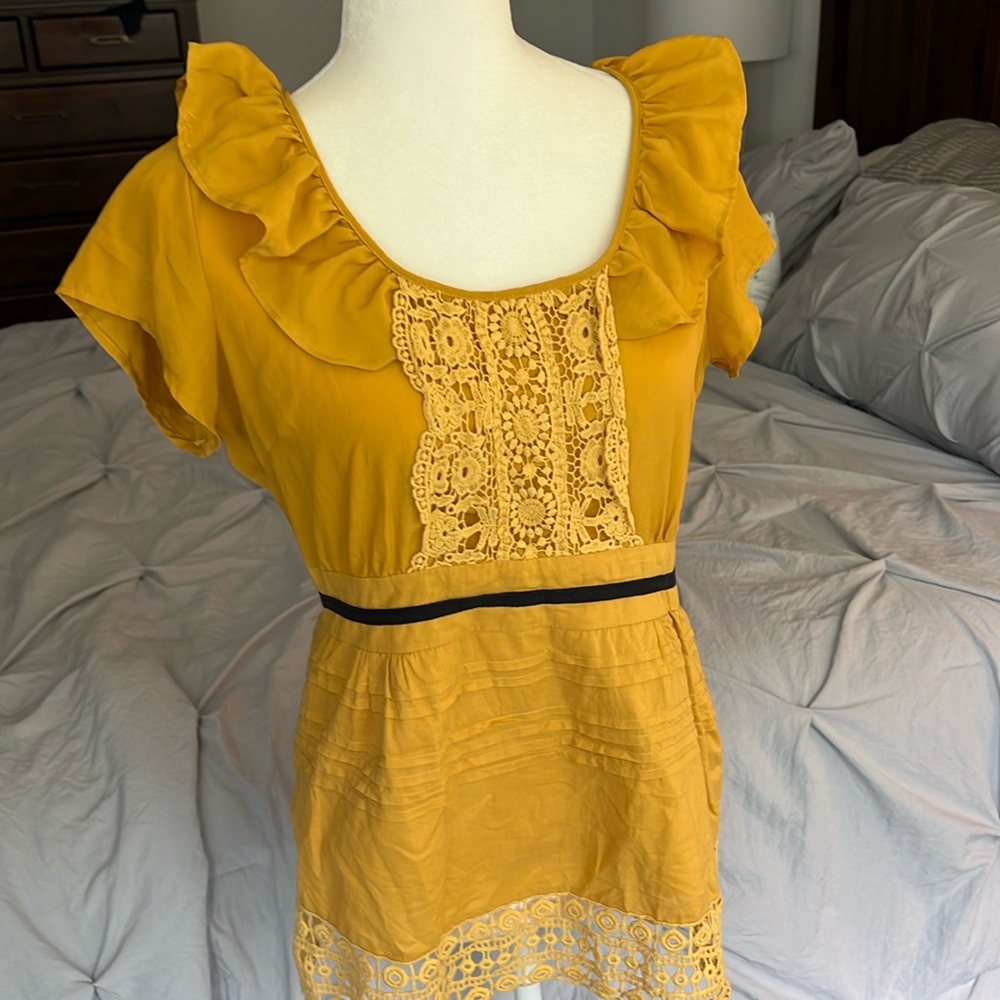 Pretty mustard blouse